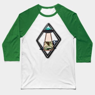 Bovine Abduction Baseball T-Shirt